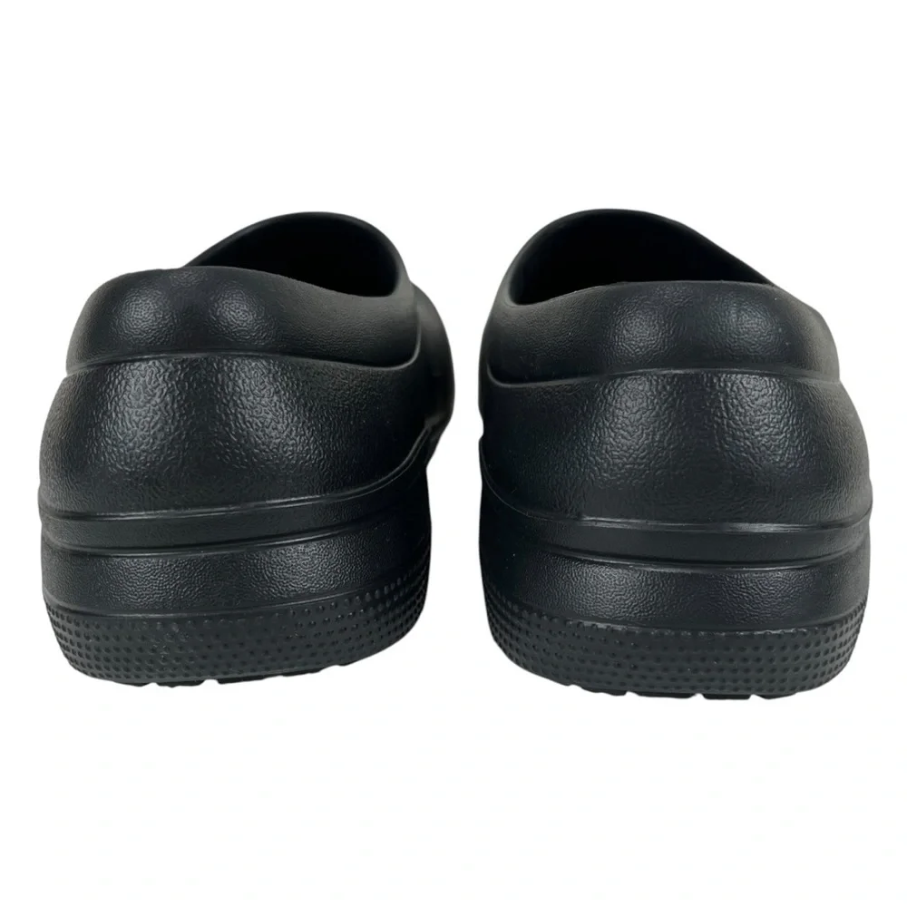 Crocs | Men 11 | Black On The Clock‎ Slip Resistant Work Slip-On Clog Shoes
